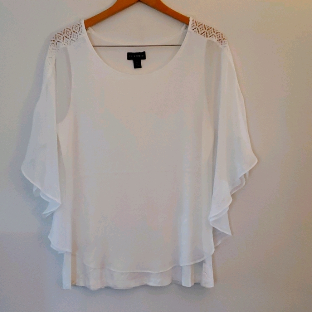 L.N.Studio, White pullover blouse